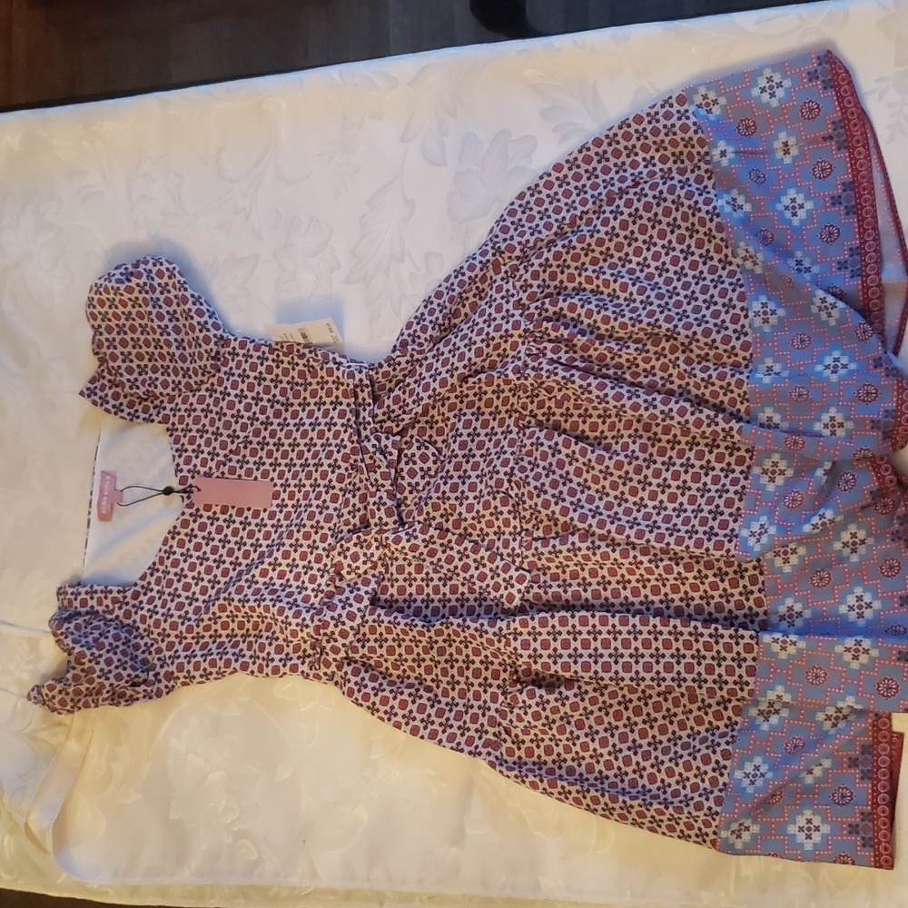 BCBG GIRLS DRESS BRICK RED NWT **205**